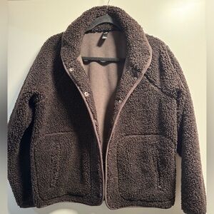 GAPFit Chocolate Fleece Jacket. Size S